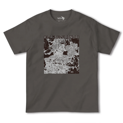 【北鈴蘭台（兵庫県）】地図柄ヘビーウェイトTシャツ