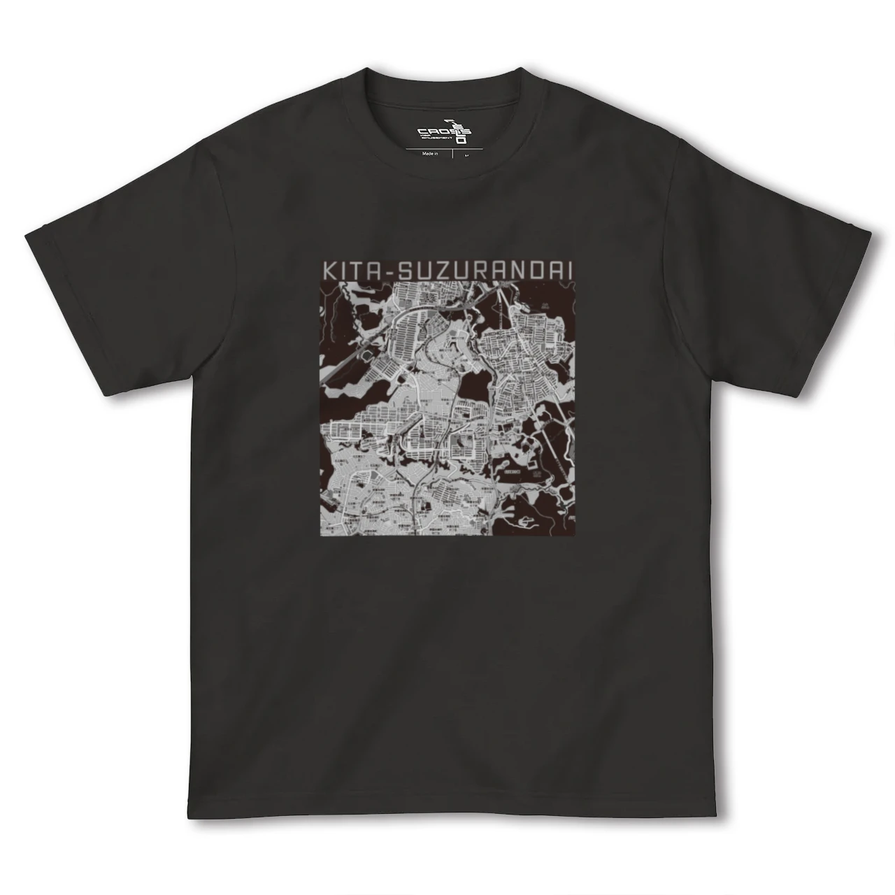 【北鈴蘭台（兵庫県）】地図柄ヘビーウェイトTシャツ
