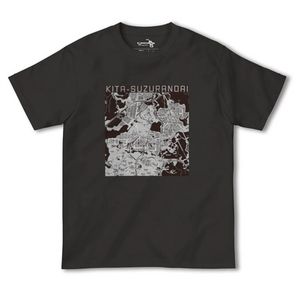 【北鈴蘭台（兵庫県）】地図柄ヘビーウェイトTシャツ