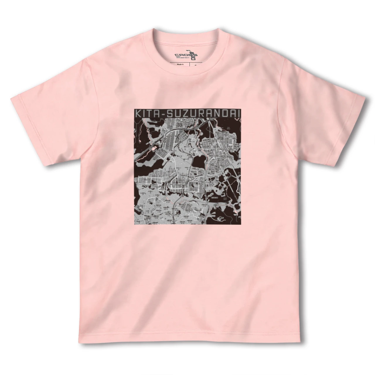 【北鈴蘭台（兵庫県）】地図柄ヘビーウェイトTシャツ
