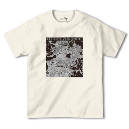 【北鈴蘭台（兵庫県）】地図柄ヘビーウェイトTシャツ