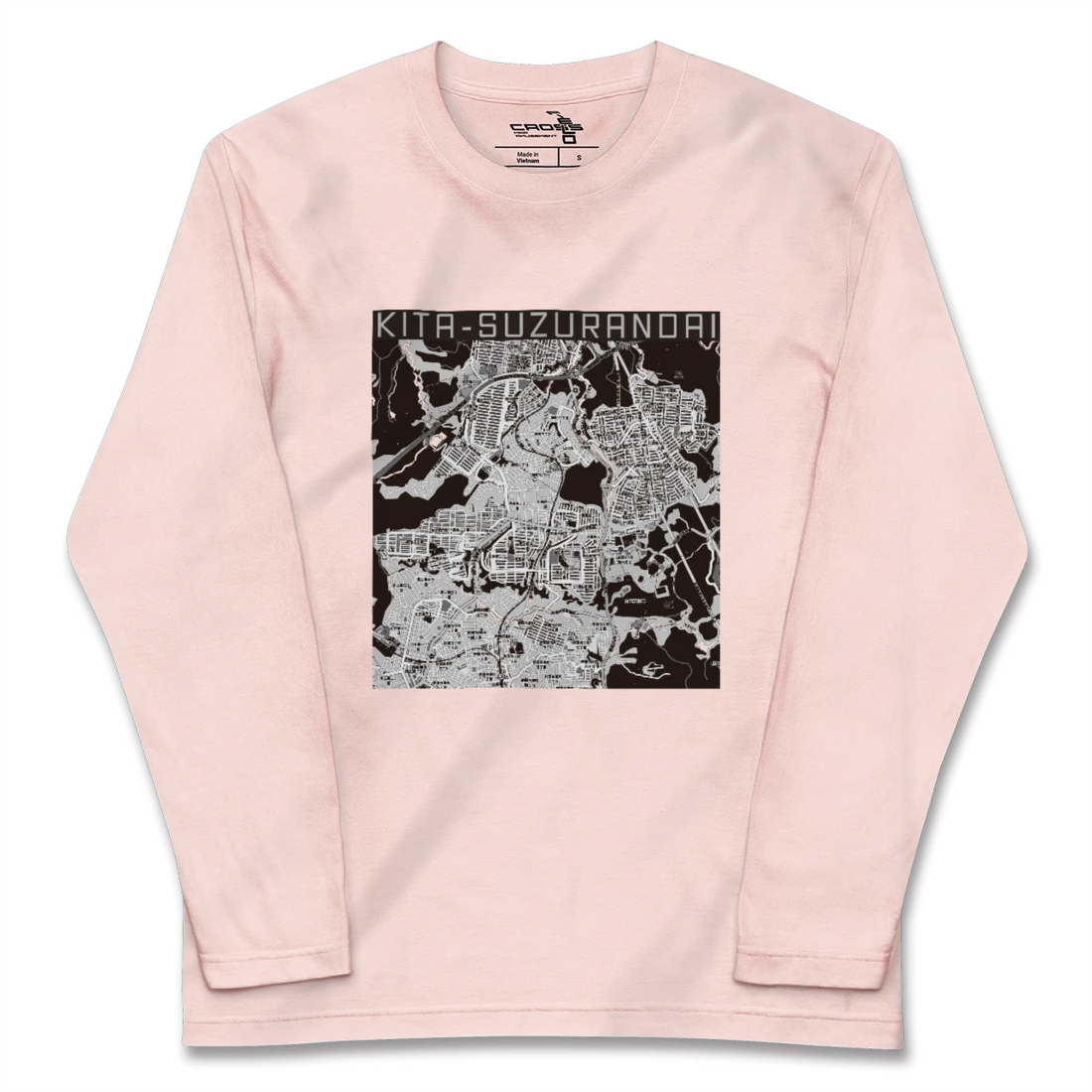 【北鈴蘭台（兵庫県）】地図柄ロングスリーブTシャツ