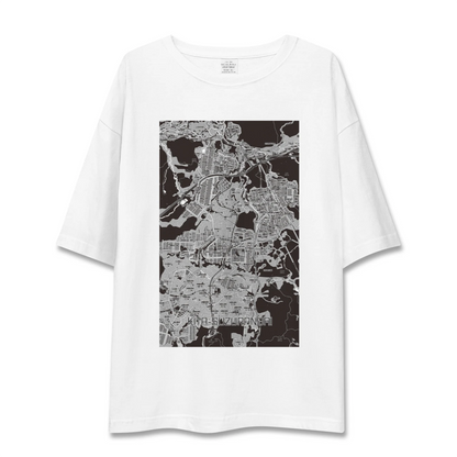 【北鈴蘭台（兵庫県）】地図柄ビッグシルエットTシャツ