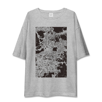 【北鈴蘭台（兵庫県）】地図柄ビッグシルエットTシャツ