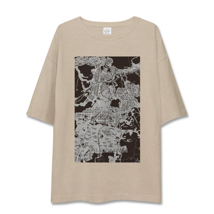 【北鈴蘭台（兵庫県）】地図柄ビッグシルエットTシャツ