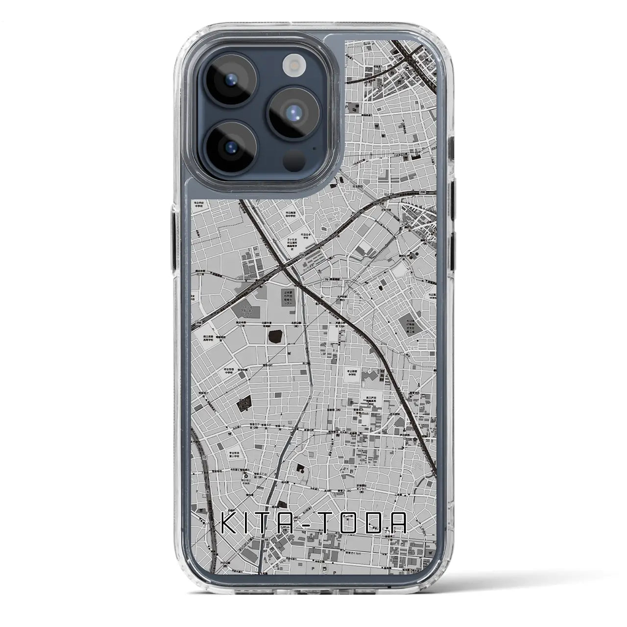 【北戸田（埼玉県）】地図柄iPhoneケース（MagSafeタイプ）
