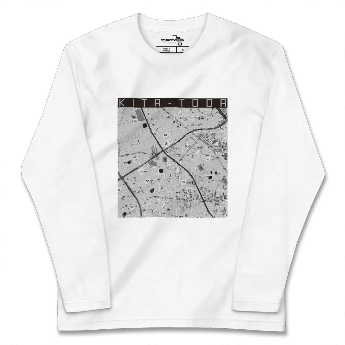 【北戸田（埼玉県）】地図柄ロングスリーブTシャツ
