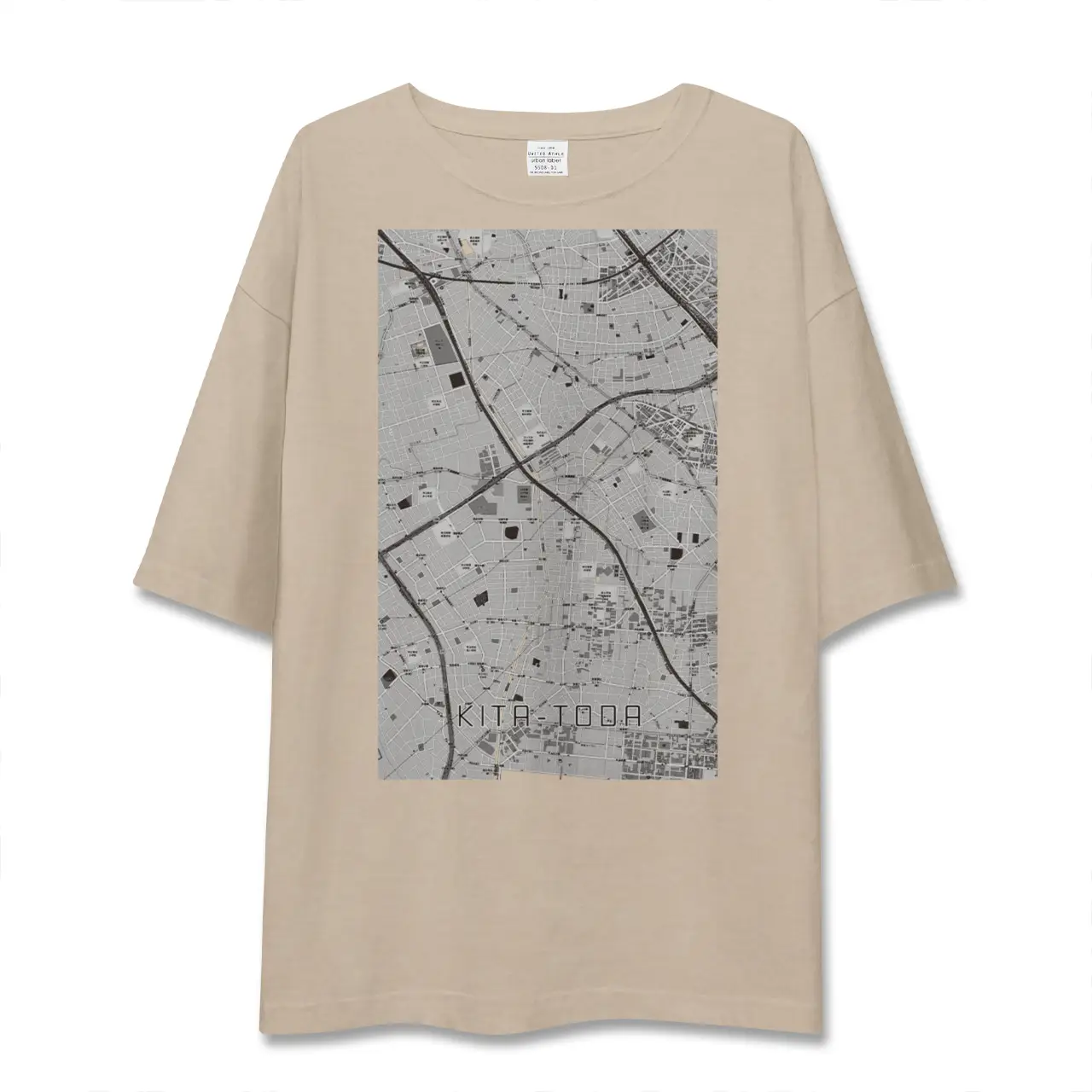 【北戸田（埼玉県）】地図柄ビッグシルエットTシャツ