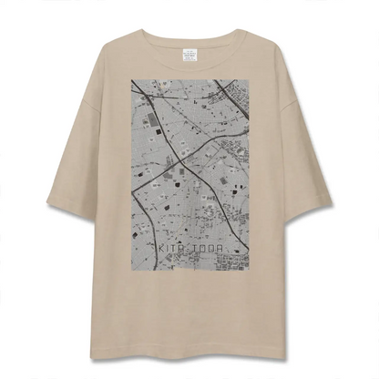 【北戸田（埼玉県）】地図柄ビッグシルエットTシャツ