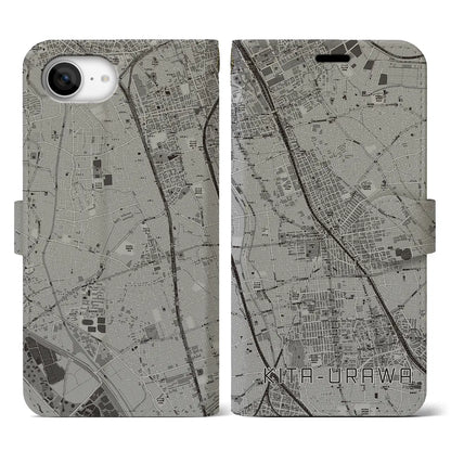 【北浦和（埼玉県）】地図柄iPhoneケース（手帳タイプ）