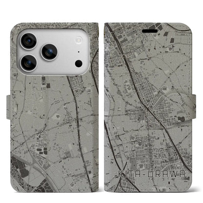 【北浦和（埼玉県）】地図柄iPhoneケース（手帳タイプ）