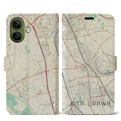 【北浦和（埼玉県）】地図柄iPhoneケース（手帳タイプ）