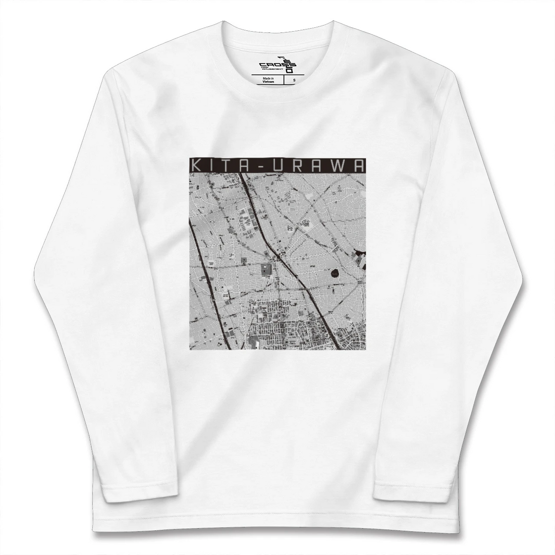【北浦和(埼玉県)】地図柄ロングスリーブTシャツ