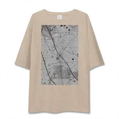 【北浦和（埼玉県）】地図柄ビッグシルエットTシャツ