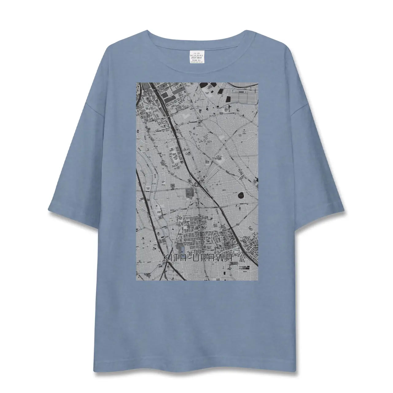 【北浦和（埼玉県）】地図柄ビッグシルエットTシャツ