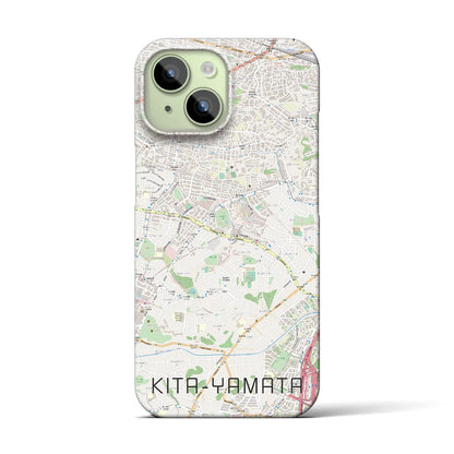 【北山田（神奈川県）】地図柄iPhoneケース（バックカバータイプ）
