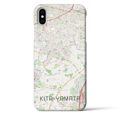 【北山田（神奈川県）】地図柄iPhoneケース（バックカバータイプ）