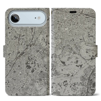 【北山田（神奈川県）】地図柄iPhoneケース（手帳タイプ）