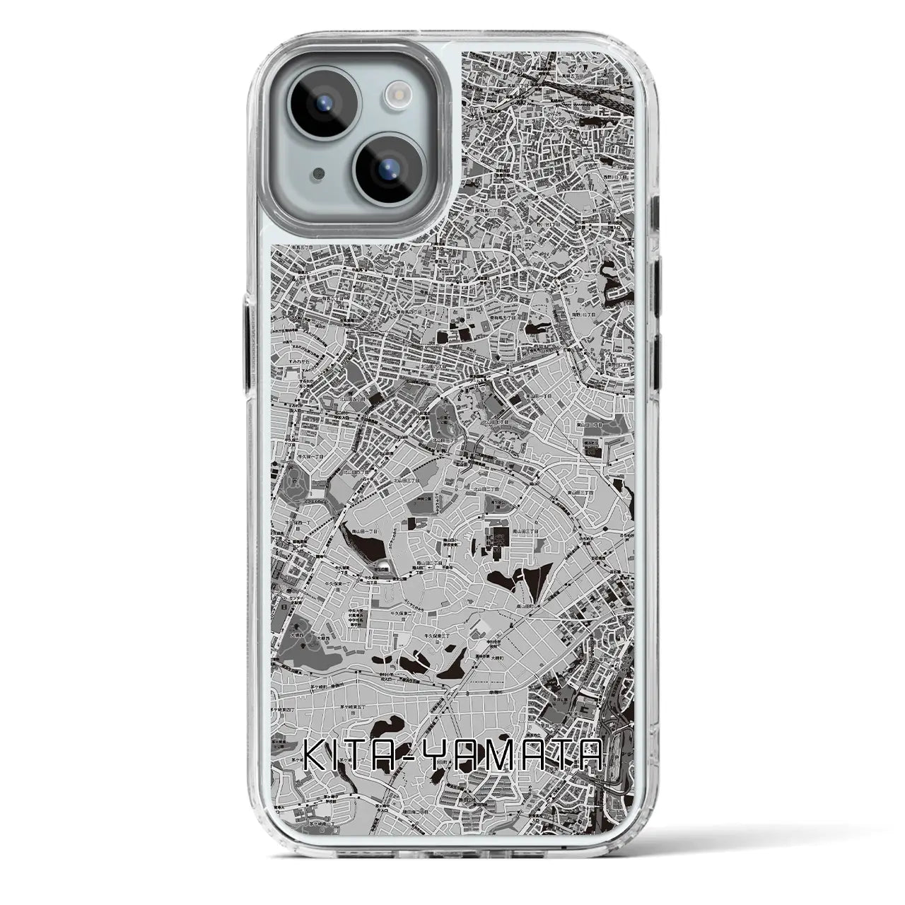 【北山田（神奈川県）】地図柄iPhoneケース（MagSafeタイプ）
