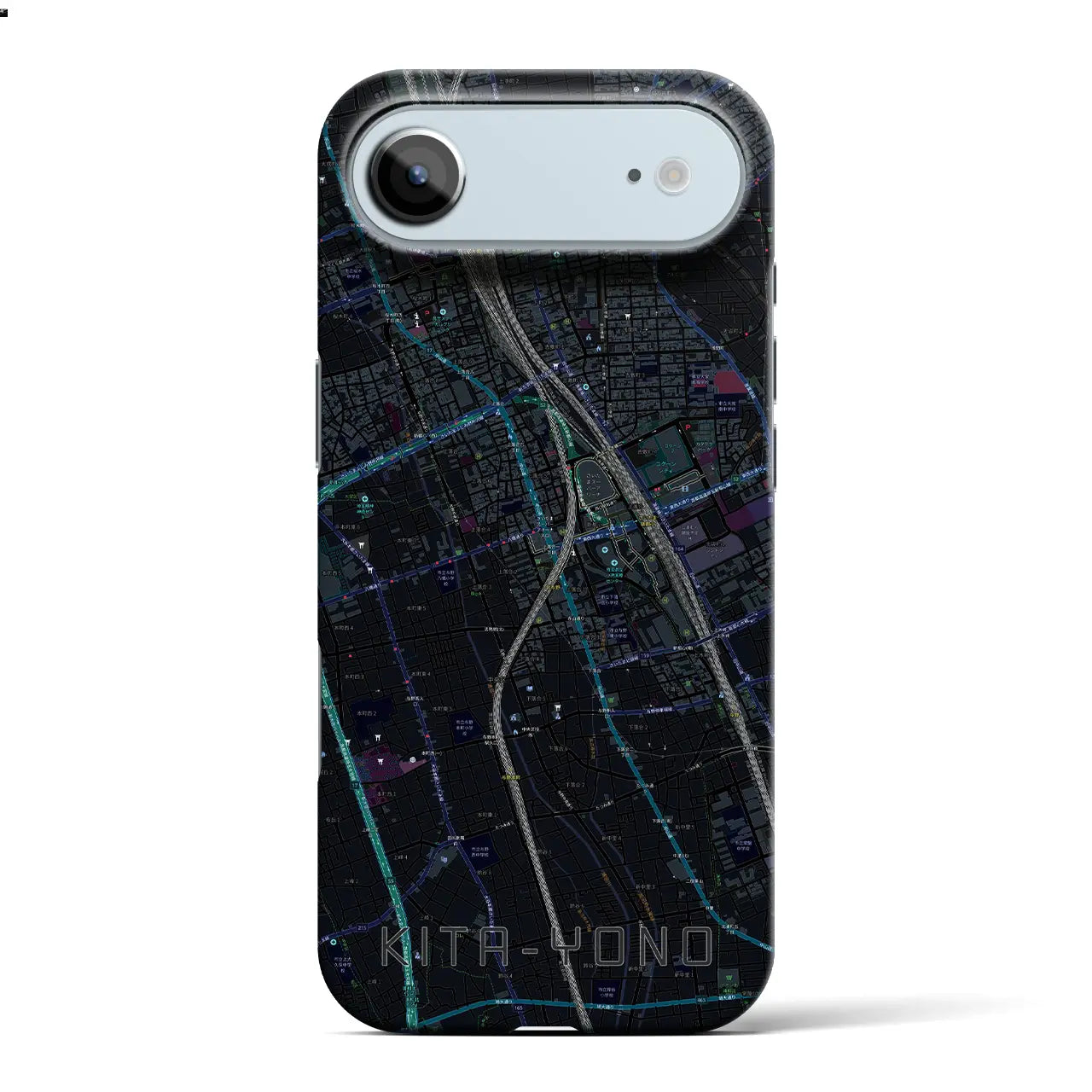 【北与野（埼玉県）】地図柄iPhoneケース（バックカバータイプ）