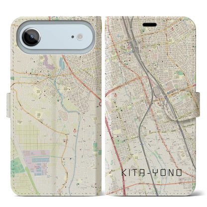 【北与野（埼玉県）】地図柄iPhoneケース（手帳タイプ）