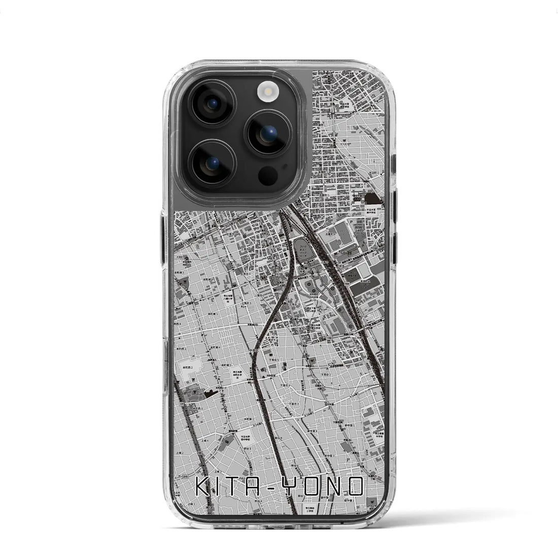 【北与野（埼玉県）】地図柄iPhoneケース（MagSafeタイプ）