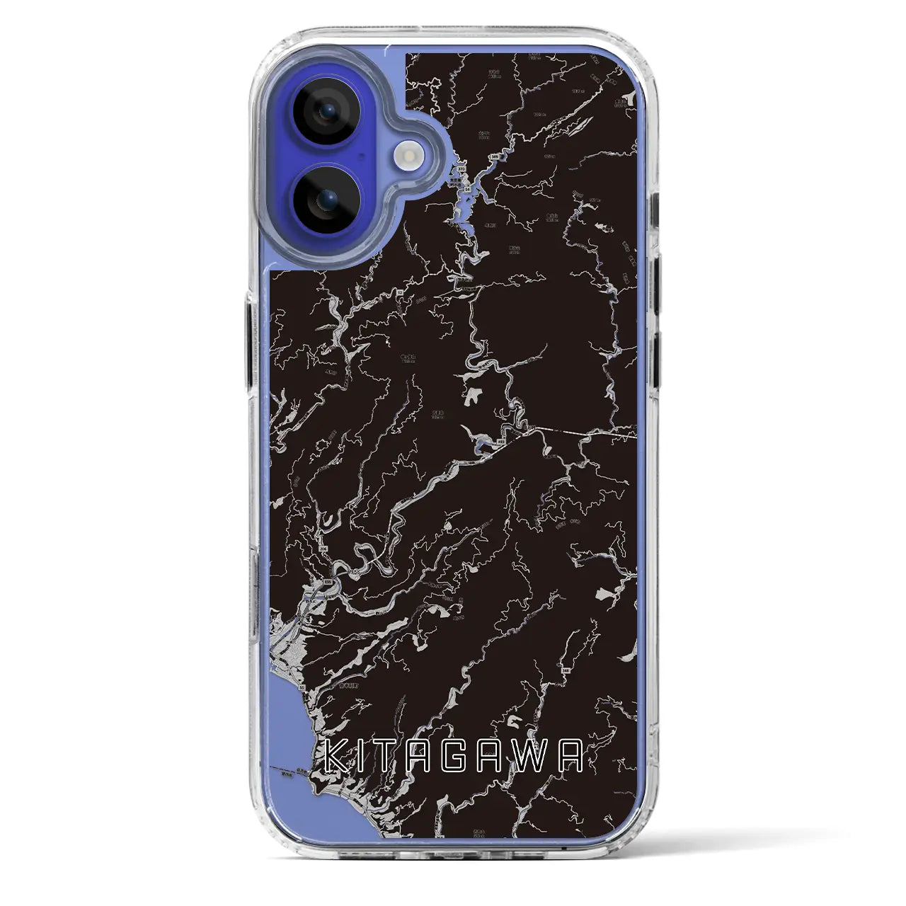 【北川（高知県）】地図柄iPhoneケース（MagSafeタイプ）