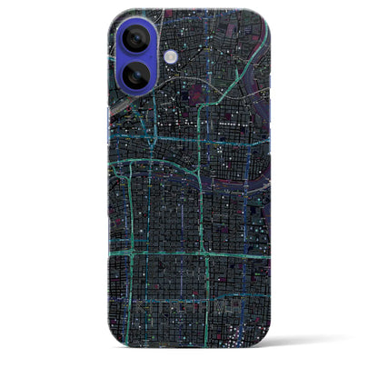 【北浜（大阪府）】地図柄iPhoneケース（バックカバータイプ）