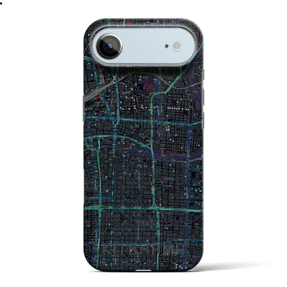 【北浜（大阪府）】地図柄iPhoneケース（バックカバータイプ）