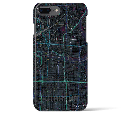 【北浜（大阪府）】地図柄iPhoneケース（バックカバータイプ）