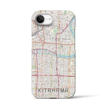 【北浜（大阪府）】地図柄iPhoneケース（バックカバータイプ）