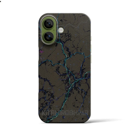 【北広島（広島県）】地図柄iPhoneケース（バックカバータイプ）