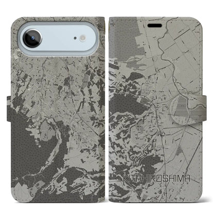 【北広島（広島県）】地図柄iPhoneケース（手帳タイプ）