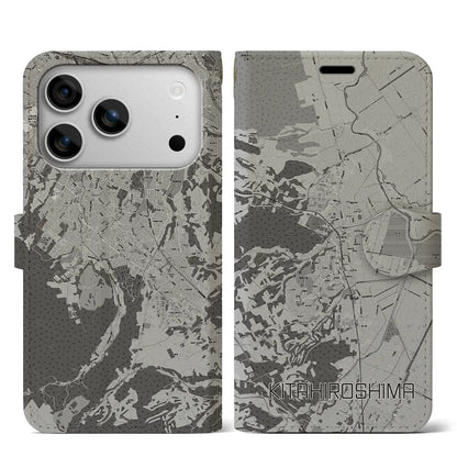 【北広島（広島県）】地図柄iPhoneケース（手帳タイプ）