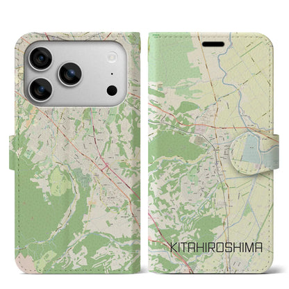 【北広島（広島県）】地図柄iPhoneケース（手帳タイプ）