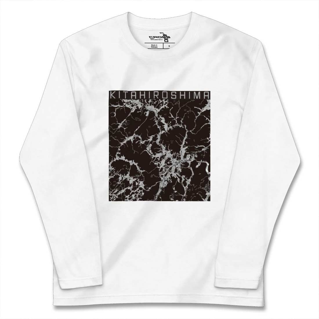 【北広島(広島県)(広島県)】地図柄ロングスリーブTシャツ