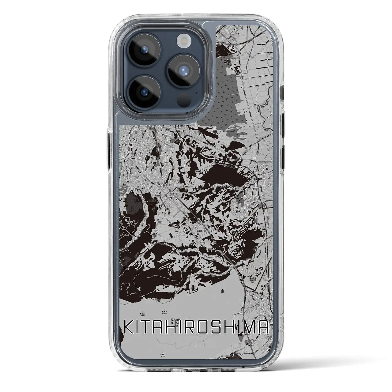【北広島2（北海道）】地図柄iPhoneケース（MagSafeタイプ）