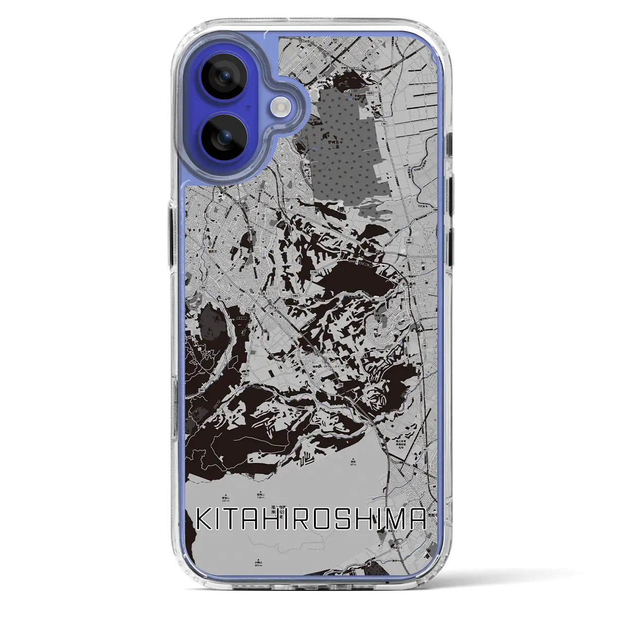 【北広島2（北海道）】地図柄iPhoneケース（MagSafeタイプ）