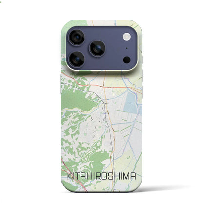 【北広島（北海道）】地図柄iPhoneケース（バックカバータイプ）