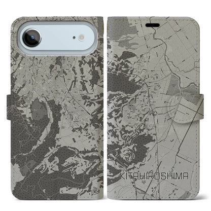 【北広島（北海道）】地図柄iPhoneケース（手帳タイプ）