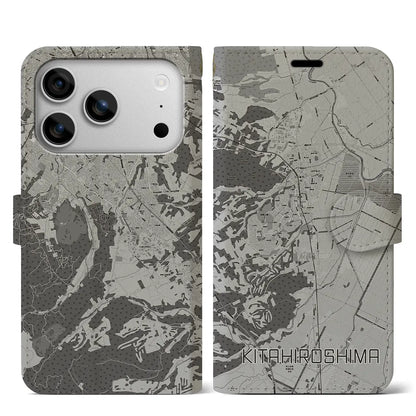 【北広島（北海道）】地図柄iPhoneケース（手帳タイプ）