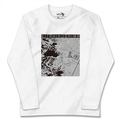 【北広島（北海道）】地図柄ロングスリーブTシャツ