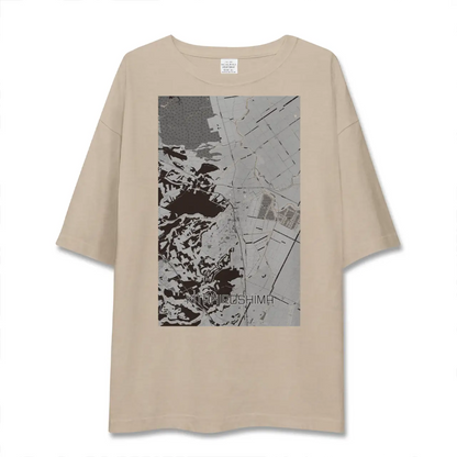 【北広島（北海道）】地図柄ビッグシルエットTシャツ