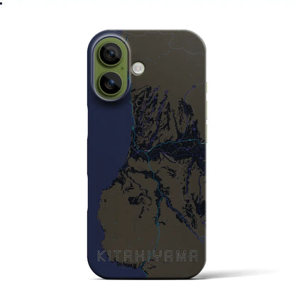 【北檜山（北海道）】地図柄iPhoneケース（バックカバータイプ）