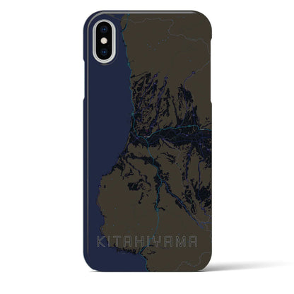 【北檜山（北海道）】地図柄iPhoneケース（バックカバータイプ）