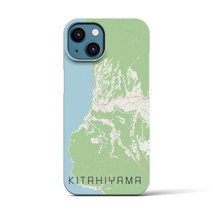【北檜山（北海道）】地図柄iPhoneケース（バックカバータイプ）