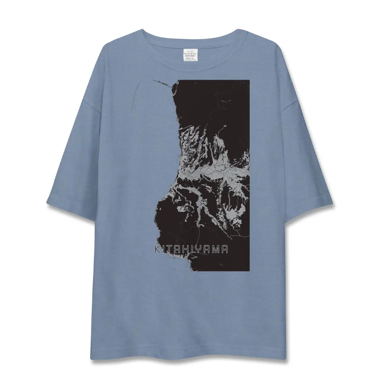 【北檜山（北海道）】地図柄ビッグシルエットTシャツ