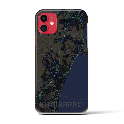 【北茨城（茨城県）】地図柄iPhoneケース（バックカバータイプ）