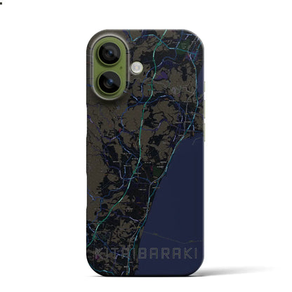 【北茨城（茨城県）】地図柄iPhoneケース（バックカバータイプ）