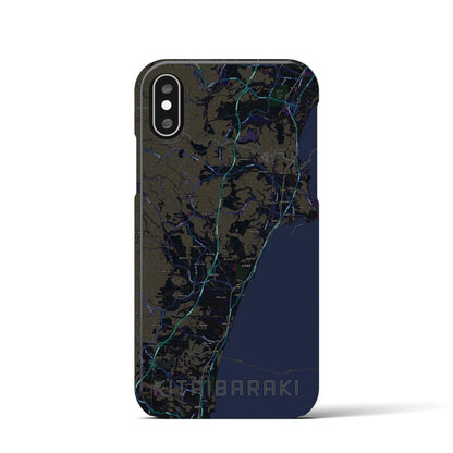 【北茨城（茨城県）】地図柄iPhoneケース（バックカバータイプ）